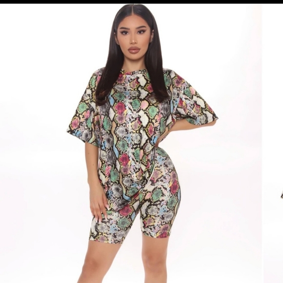 Fashion Nova Pants - Biker short set